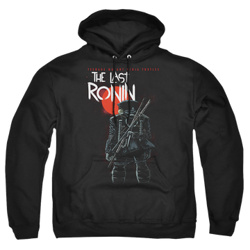 Black pullover hoodie with Teenage Mutant Ninja Turtles Red Sun Ronin graphic