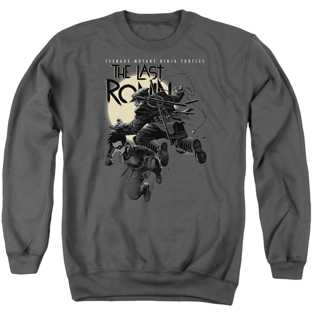 Teenage Mutant Ninja Turtles Casey Marie Jones Leaping - Men's Crewneck Sweatshirt Men's Crewneck Sweatshirt Teenage Mutant Ninja Turtles