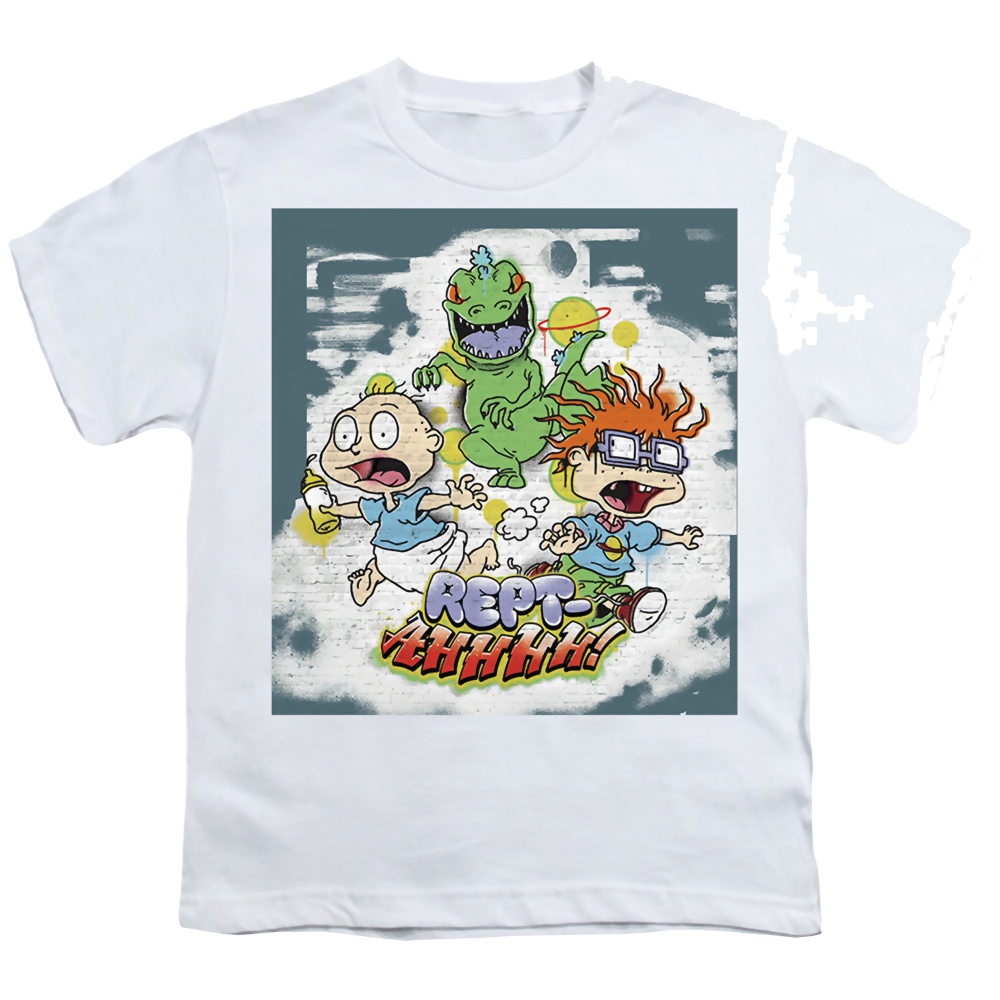 Rugrats Tommy and Chucky Rept-Ahhhhh! - Youth T-Shirt - L - White, image size:1000x1000