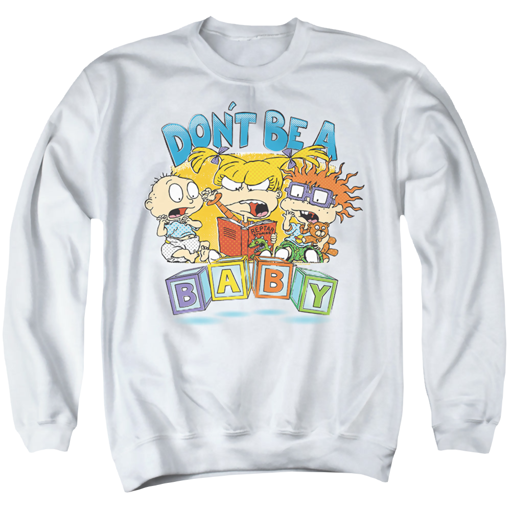 Rugrats Don'T Be A Baby Blocks - Men's Crewneck Sweatshirt Men's Crewneck Sweatshirt Rugrats