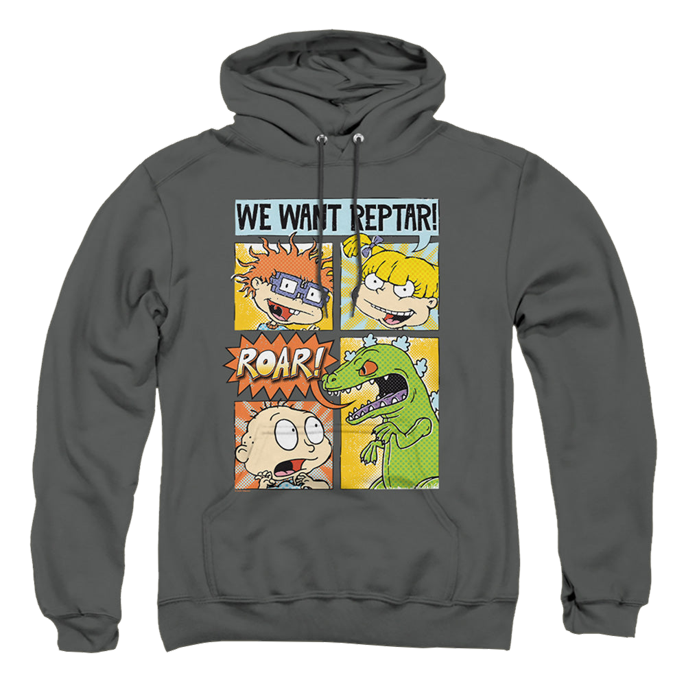 Rugrats We Want Reptar! Comic - Pullover Hoodie Pullover Hoodie Rugrats