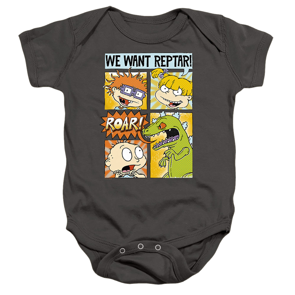 Rugrats We Want Reptar! Comic - Baby Bodysuit Baby Bodysuit Rugrats