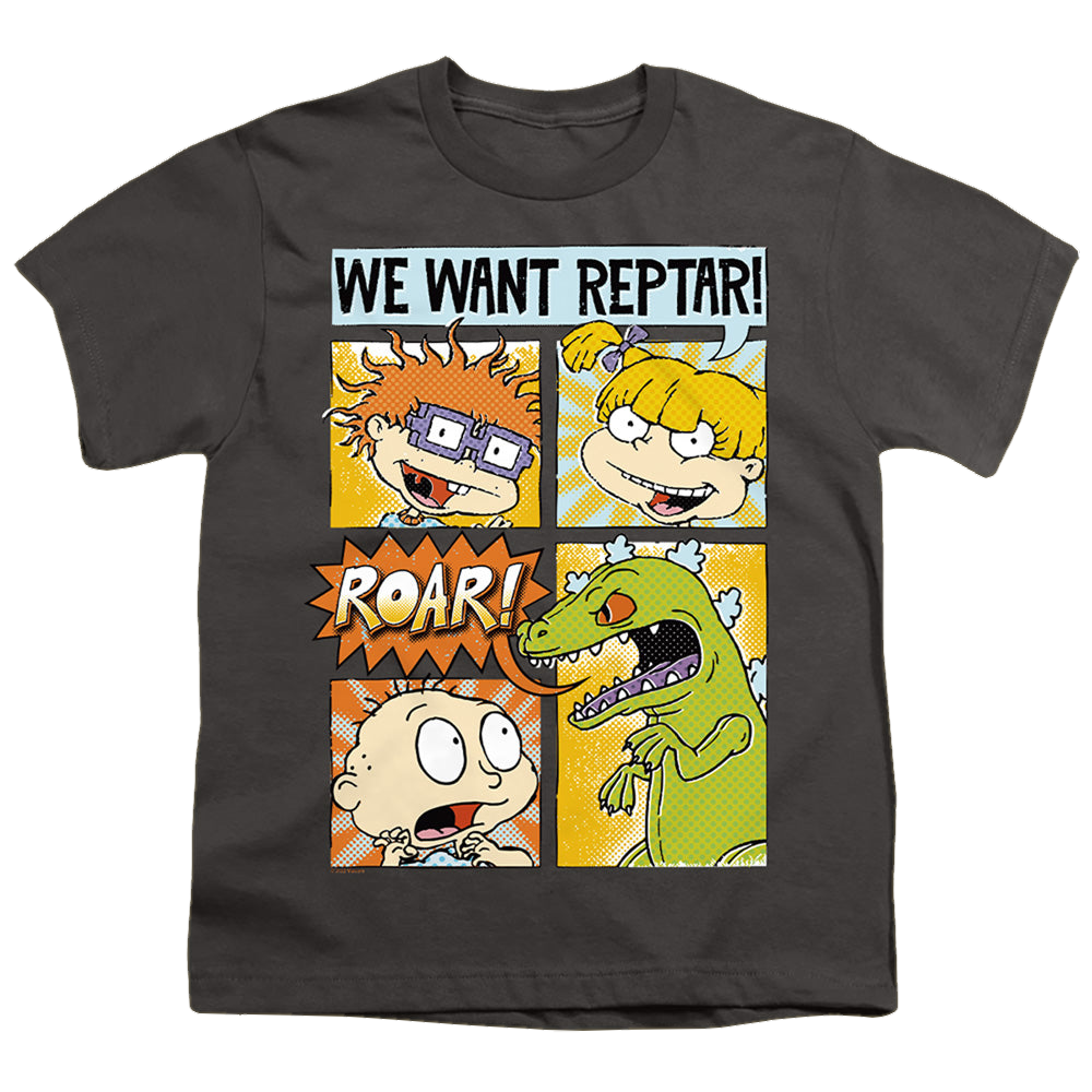 Rugrats We Want Reptar! Comic - Youth T-Shirt Youth T-Shirt (Ages 8-12) Rugrats