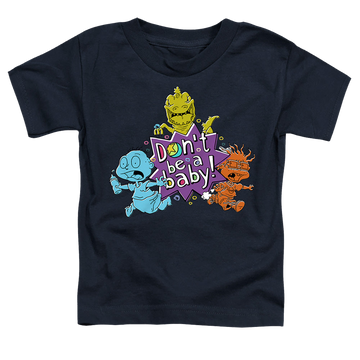 Navy toddler t-shirt with Rugrats Babies Run For The Hills graphic