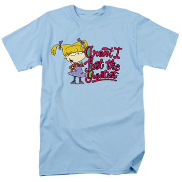 Light blue men's regular fit t-shirt with Rugrats Angelica Aren’T I Just The Greatest graphic