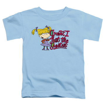 Light blue toddler t-shirt with Rugrats Angelica Aren’T I Just The Greatest graphic