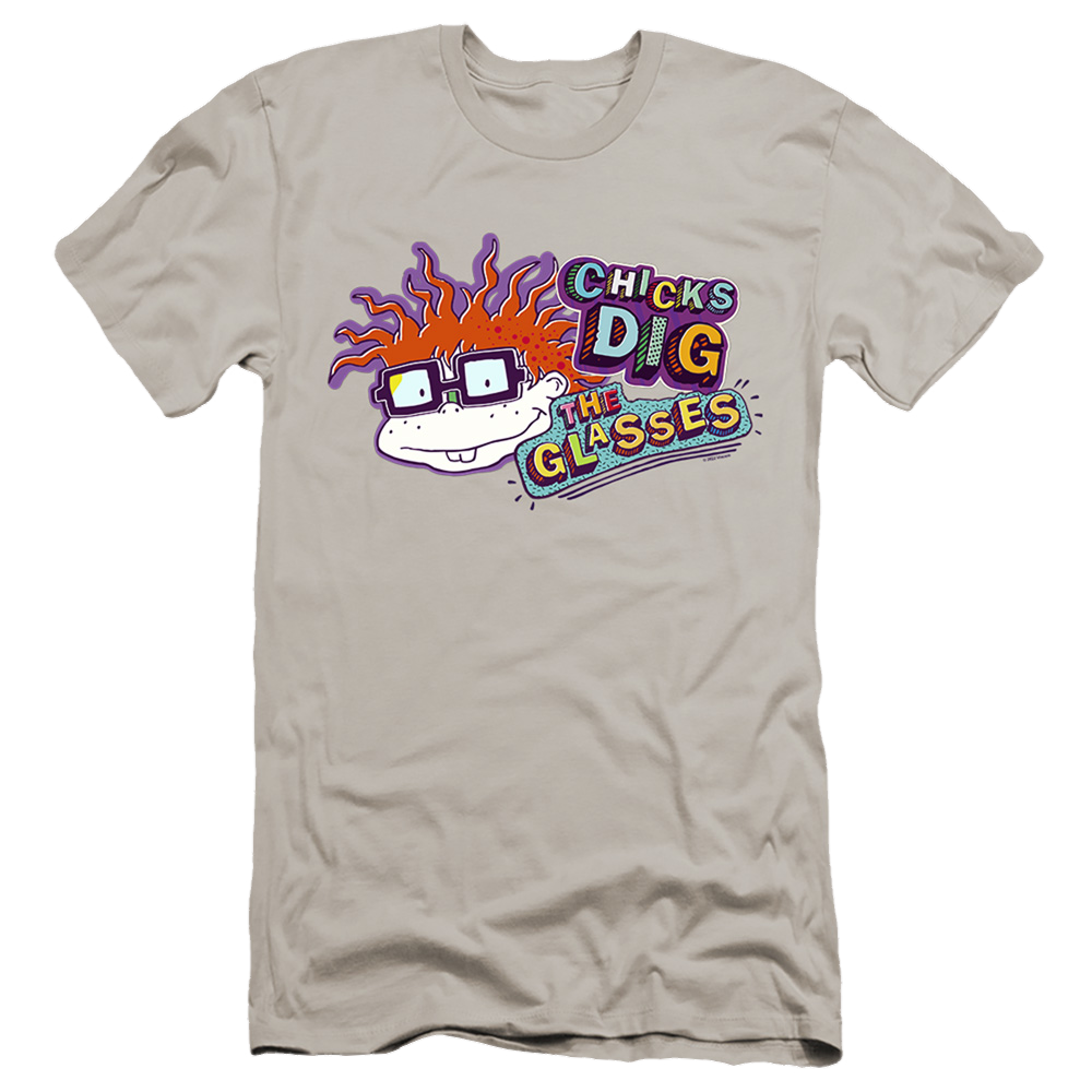 Rugrats Chicks Dig The Glasses Badge - Men's Premium Slim Fit T-Shirt Men's Premium Slim Fit T-Shirt Rugrats