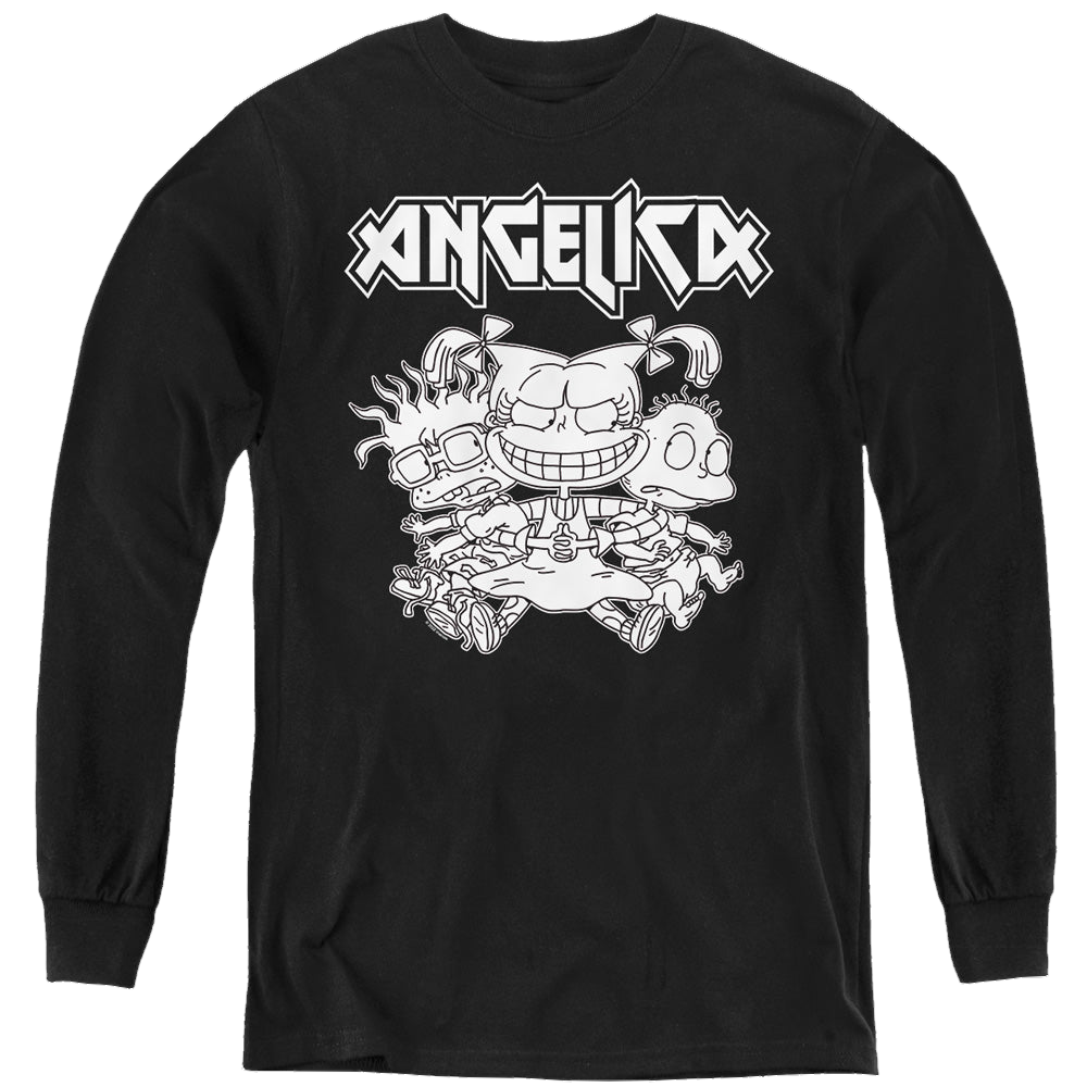 Rugrats Angelica Pickles Rocks - Youth Long Sleeve T-Shirt Youth Long Sleeve T-Shirt Rugrats