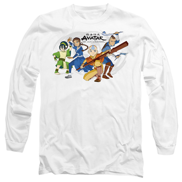 Avatar The Last Airbender Avatars Group - Men's Long Sleeve T-Shirt Men's Long Sleeve T-Shirt Avatar The Last Airbender