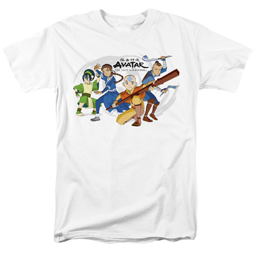 Avatar The Last Airbender Avatars Group - Men's Regular Fit T-Shirt Men's Regular Fit T-Shirt Avatar The Last Airbender