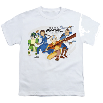 Avatar The Last Airbender Avatars Group - Youth T-Shirt Youth T-Shirt (Ages 8-12) Avatar The Last Airbender