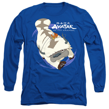 Avatar The Last Airbender Appa In Flight - Men's Long Sleeve T-Shirt Men's Long Sleeve T-Shirt Avatar The Last Airbender
