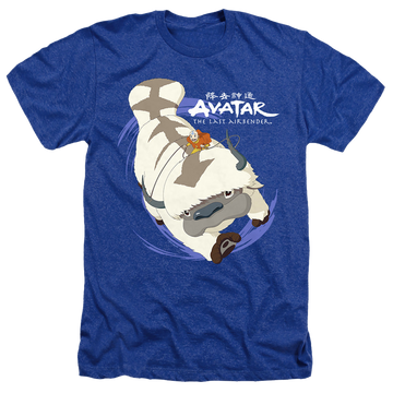 Avatar The Last Airbender Appa In Flight - Men's Heather T-Shirt Men's Heather T-Shirt Avatar The Last Airbender