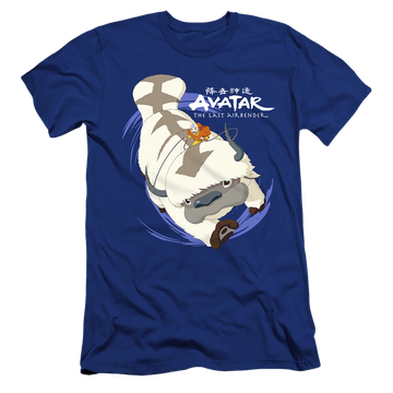 Avatar The Last Airbender Appa In Flight - Men's Premium Slim Fit T-Shirt Men's Premium Slim Fit T-Shirt Avatar The Last Airbender