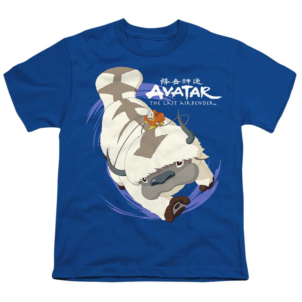 Avatar The Last Airbender Appa In Flight - Youth T-Shirt Youth T-Shirt (Ages 8-12) Avatar The Last Airbender