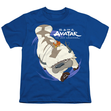 Avatar The Last Airbender Appa In Flight - Youth T-Shirt Youth T-Shirt (Ages 8-12) Avatar The Last Airbender