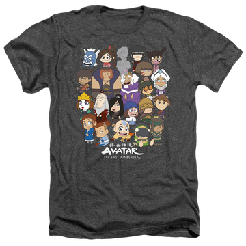 Avatar The Last Airbender Chibi Group - Men's Heather T-Shirt Men's Heather T-Shirt Avatar The Last Airbender