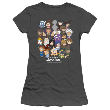 Avatar The Last Airbender Chibi Group - Juniors T-Shirt Juniors T-Shirt Avatar The Last Airbender