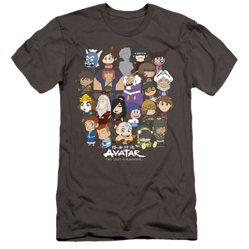 Avatar The Last Airbender Chibi Group - Men's Premium Slim Fit T-Shirt Men's Premium Slim Fit T-Shirt Avatar The Last Airbender
