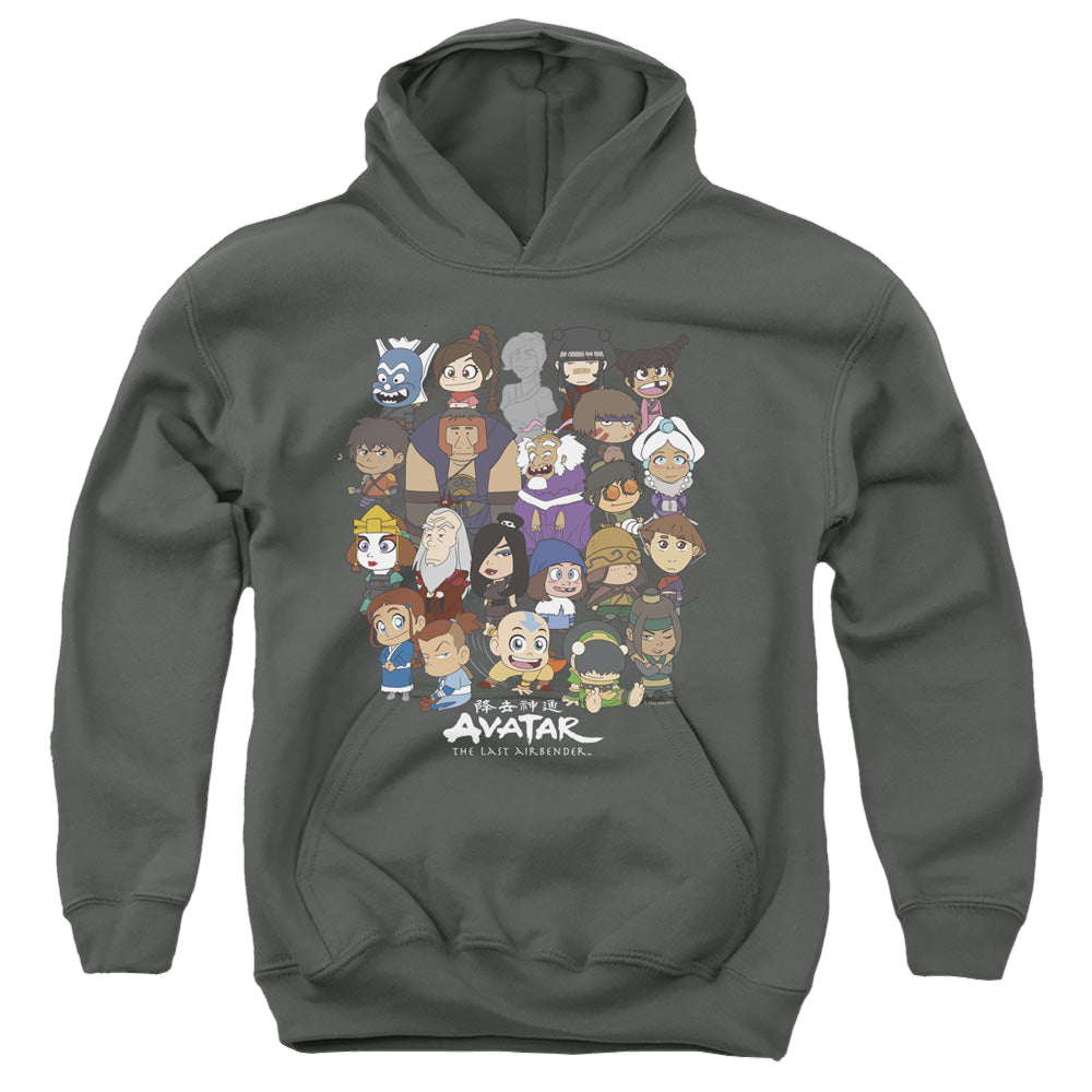 Avatar The Last Airbender Chibi Group - Youth Hoodie Youth Hoodie (Ages 8-12) Avatar The Last Airbender