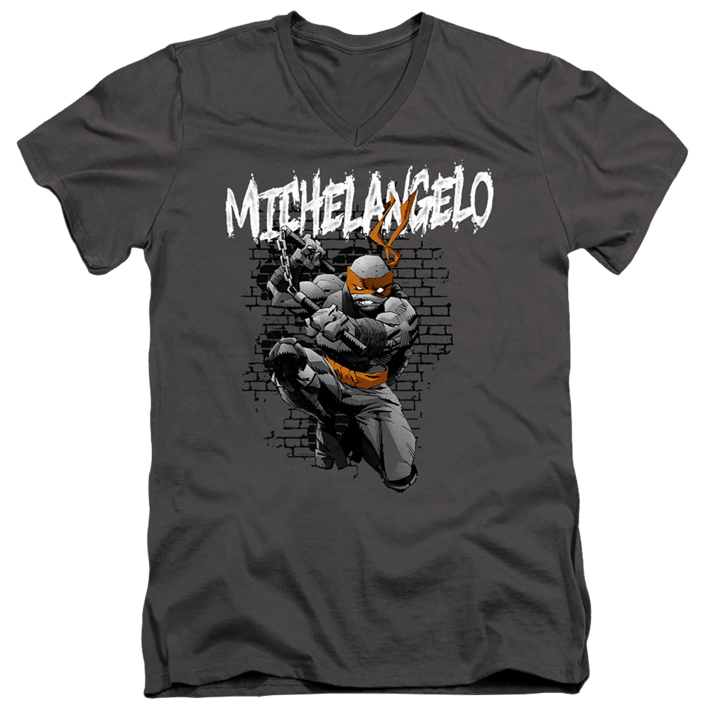 Teenage Mutant Ninja Turtles Tmnt Michelangelo - Men's V-Neck T-Shirt Men's V-Neck T-Shirt Teenage Mutant Ninja Turtles