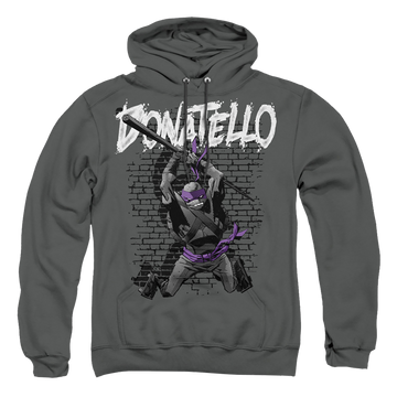 Charcoal pullover hoodie with Teenage Mutant Ninja Turtles Tmnt Donatello graphic