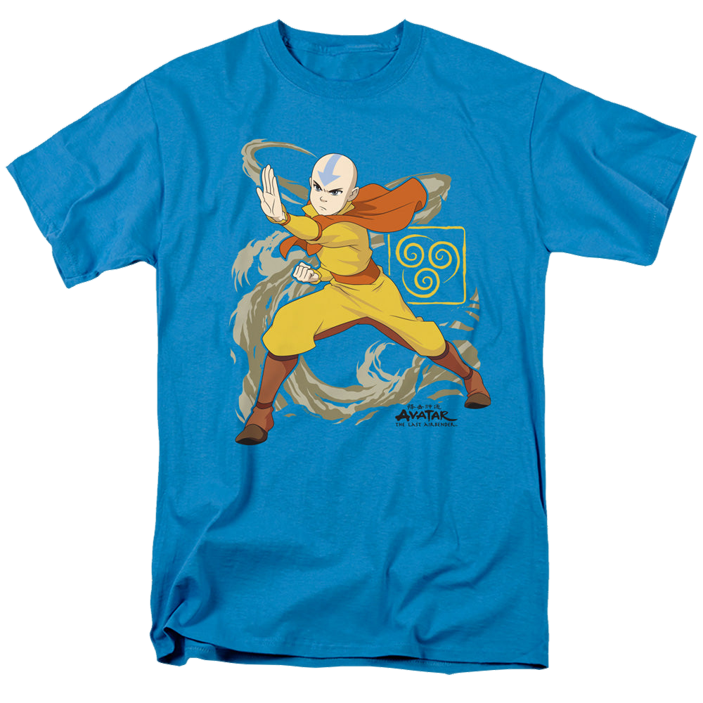 Avatar The Last Airbender Aang Wind Blast - Men's Regular Fit T-Shirt Men's Regular Fit T-Shirt Avatar The Last Airbender