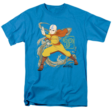 Avatar The Last Airbender Aang Wind Blast - Men's Regular Fit T-Shirt Men's Regular Fit T-Shirt Avatar The Last Airbender