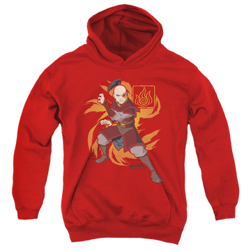 Avatar The Last Airbender Zuko Flame Burst - Youth Hoodie Youth Hoodie (Ages 8-12) Avatar The Last Airbender