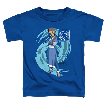 Royal toddler t-shirt with Avatar The Last Airbender Katara Water Wave graphic
