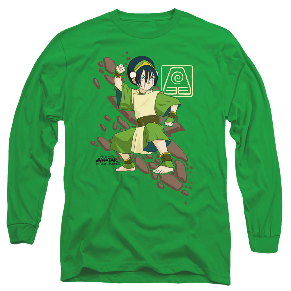 Avatar The Last Airbender Toph Rock Slide - Men's Long Sleeve T-Shirt Men's Long Sleeve T-Shirt Avatar The Last Airbender