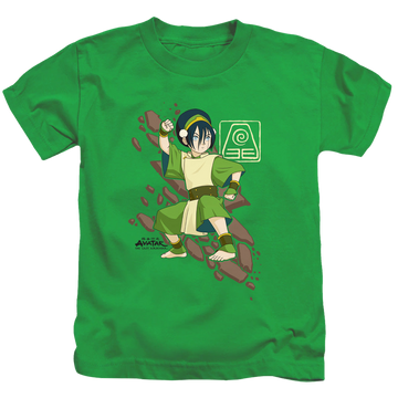 Avatar The Last Airbender Toph Rock Slide - Kid's T-Shirt Kid's T-Shirt (Ages 4-7) Avatar The Last Airbender