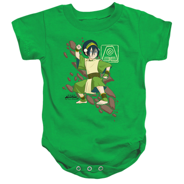 Avatar The Last Airbender Toph Rock Slide - Baby Bodysuit Baby Bodysuit Avatar The Last Airbender