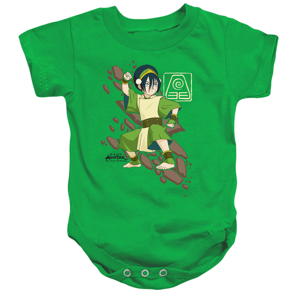 Avatar The Last Airbender Toph Rock Slide - Baby Bodysuit Baby Bodysuit Avatar The Last Airbender