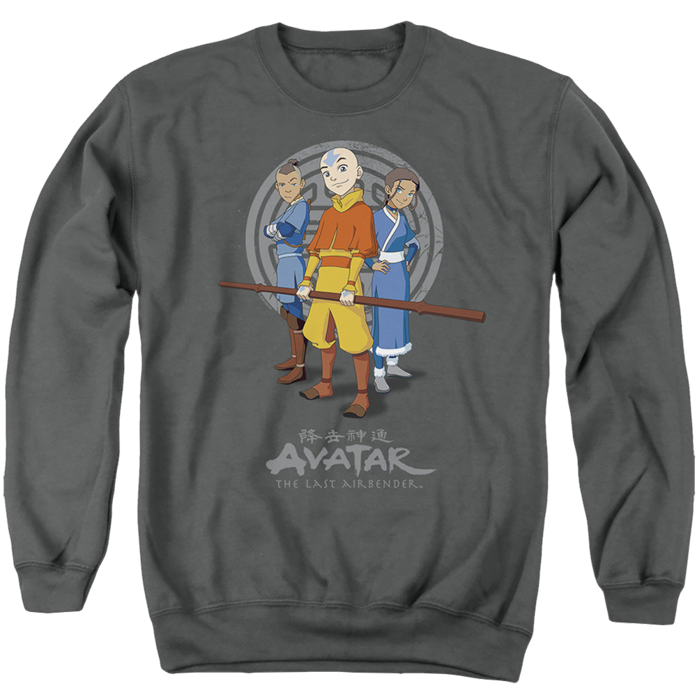 Avatar The Last Airbender Team Avatar - Men's Crewneck Sweatshirt Men's Crewneck Sweatshirt Avatar The Last Airbender