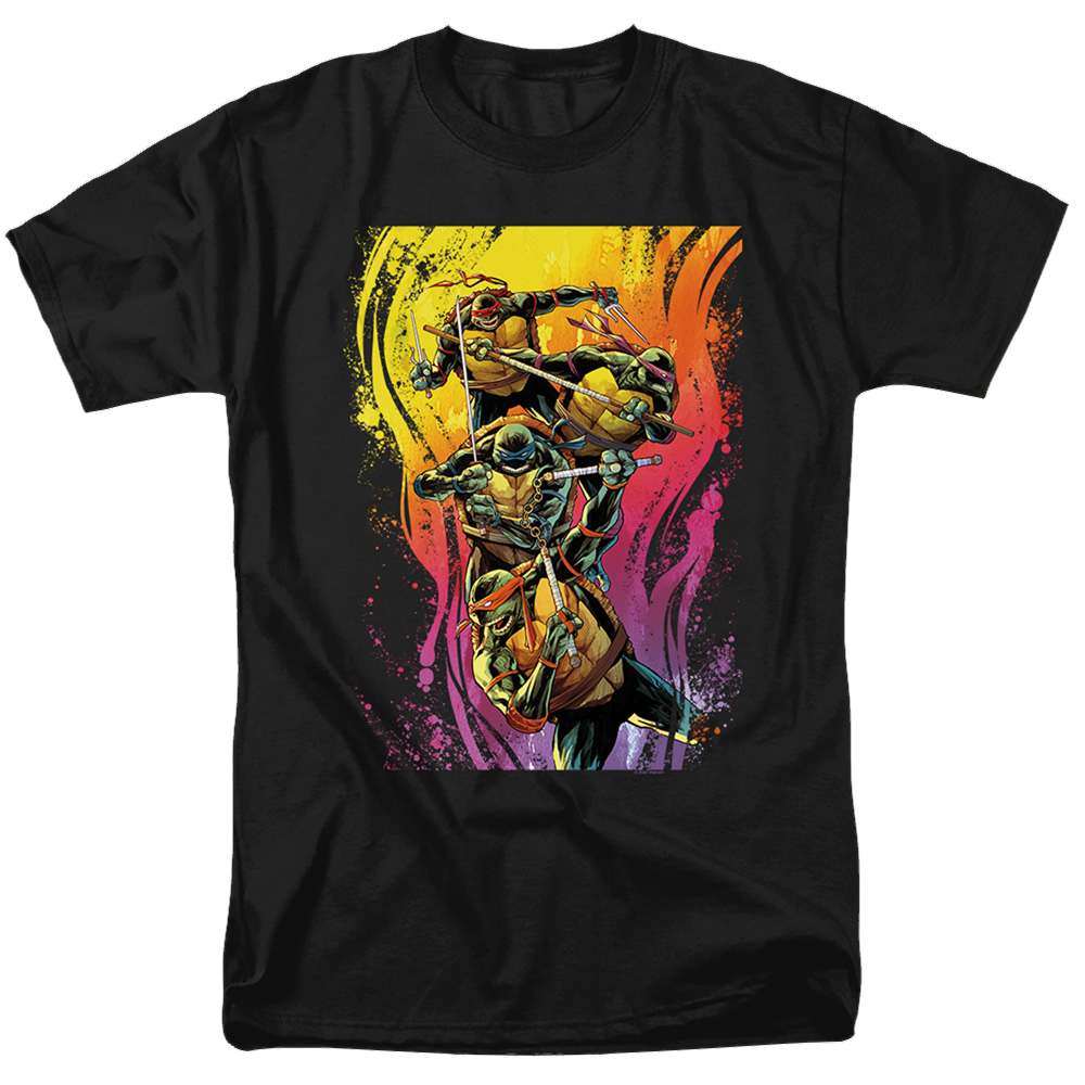 Teenage Mutant Ninja Turtles Hot Rainbow Warriors - Men's Regular Fit T-Shirt Men's Regular Fit T-Shirt Teenage Mutant Ninja Turtles