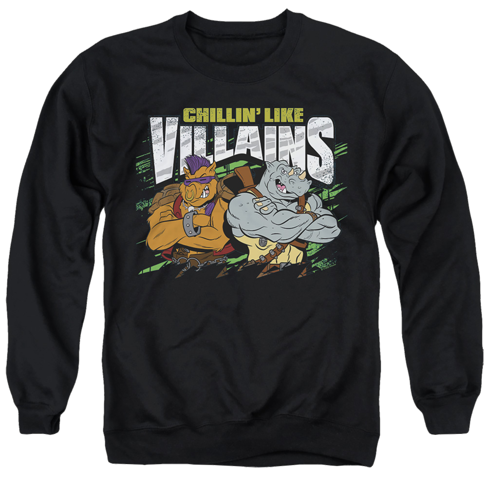 Teenage Mutant Ninja Turtles Chillin’ Like Villains - Men's Crewneck Sweatshirt Men's Crewneck Sweatshirt Teenage Mutant Ninja Turtles