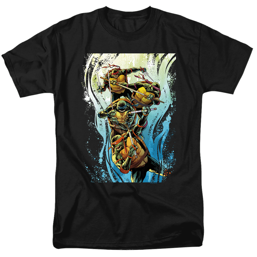 Teenage Mutant Ninja Turtles Cool Rainbow Warriors - Men's Regular Fit T-Shirt Men's Regular Fit T-Shirt Teenage Mutant Ninja Turtles