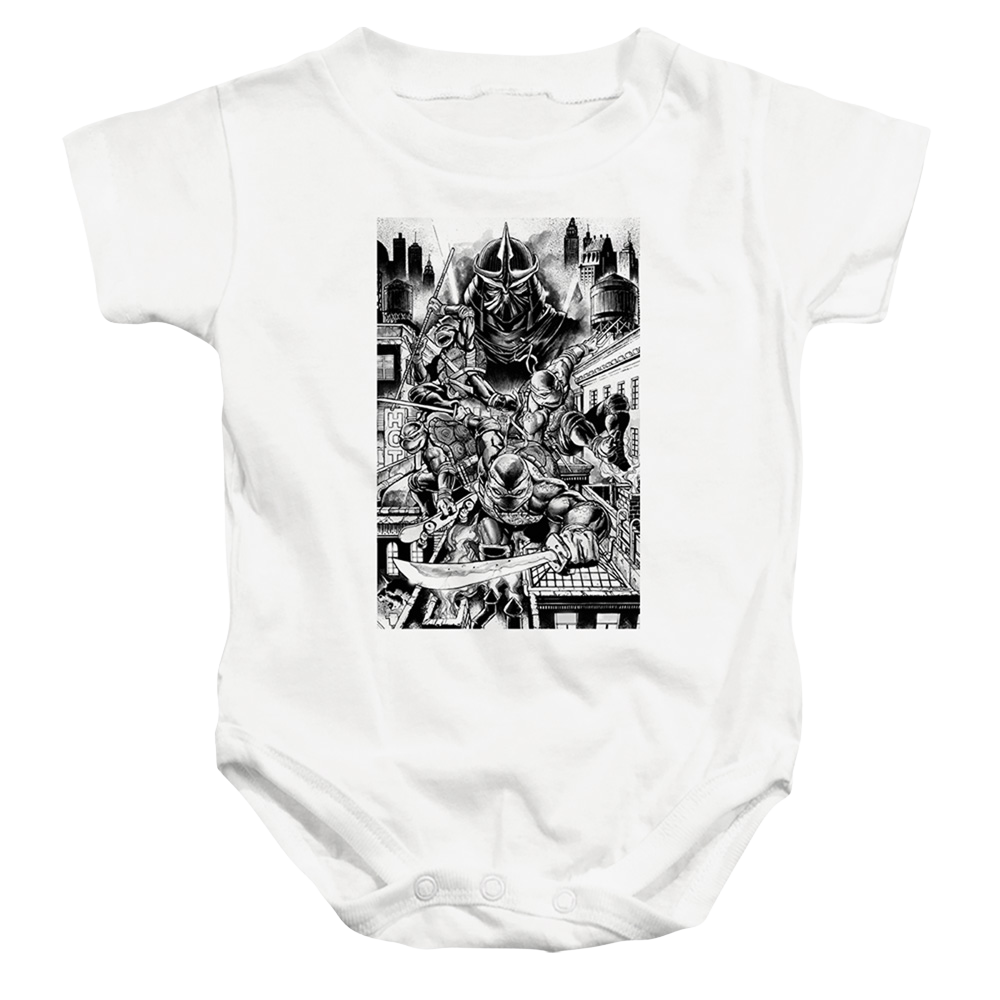 Teenage Mutant Ninja Turtles Take Down Shredder - Baby Bodysuit Baby Bodysuit Teenage Mutant Ninja Turtles