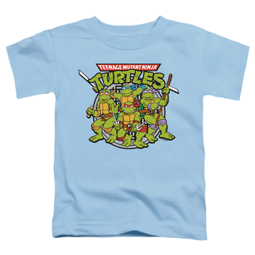 Light blue toddler t-shirt with Teenage Mutant Ninja Turtles Classic Turtles graphic
