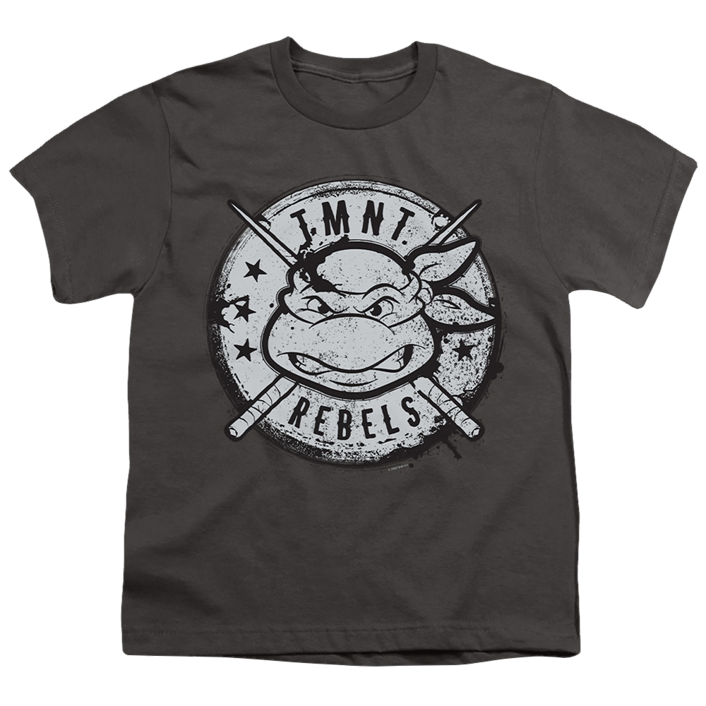Teenage Mutant Ninja Turtles Rebels Distressed Logo - Youth T-Shirt Youth T-Shirt (Ages 8-12) Teenage Mutant Ninja Turtles