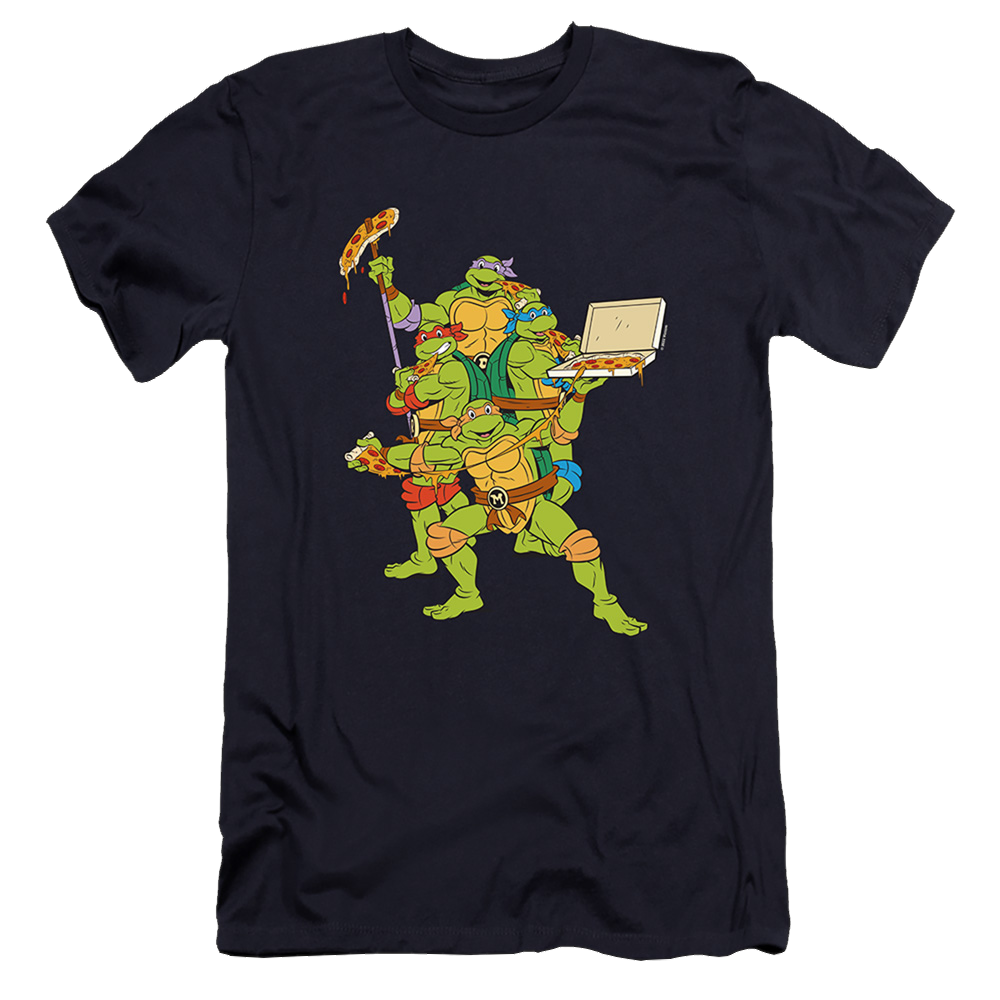 Teenage Mutant Ninja Turtles Pizza Party - Men's Premium Slim Fit T-Shirt Men's Premium Slim Fit T-Shirt Teenage Mutant Ninja Turtles