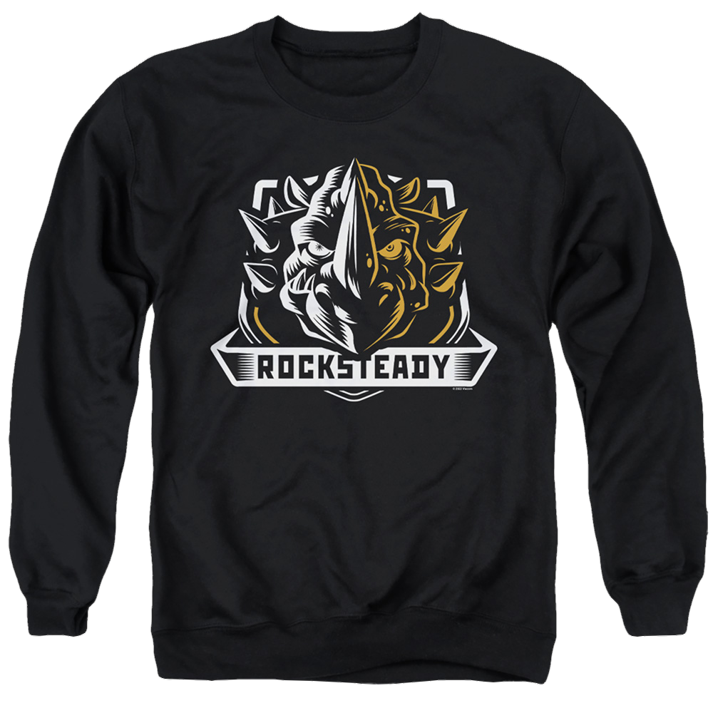 Teenage Mutant Ninja Turtles Rocksteady - Men's Crewneck Sweatshirt Men's Crewneck Sweatshirt Teenage Mutant Ninja Turtles