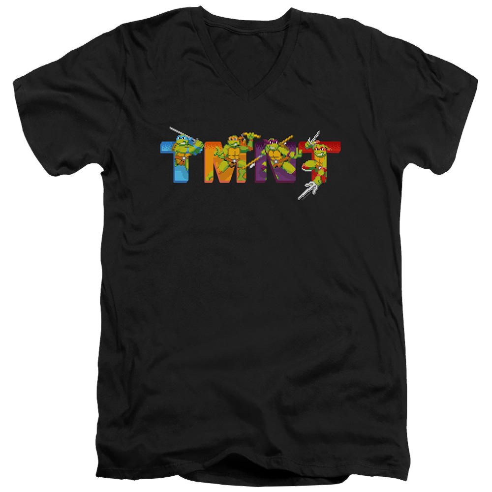 Teenage Mutant Ninja Turtles Arcade Main Screen - Men's V-Neck T-Shirt Men's V-Neck T-Shirt Teenage Mutant Ninja Turtles