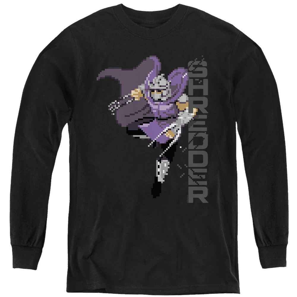 Teenage Mutant Ninja Turtles Retro Arcade Shredder - Youth Long Sleeve T-Shirt Youth Long Sleeve T-Shirt Teenage Mutant Ninja Turtles