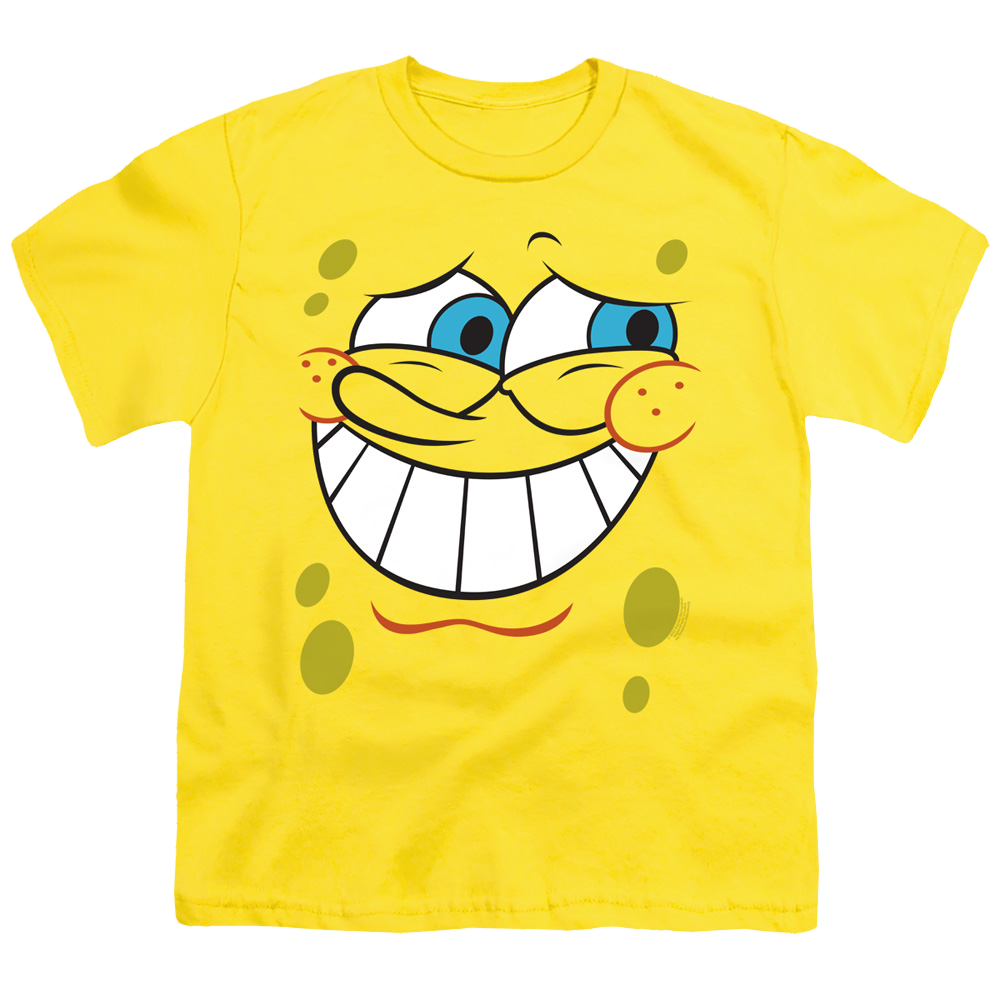 SpongeBob SquarePants Guilty Face - Youth T-Shirt Youth T-Shirt (Ages 8-12) SpongeBob SquarePants