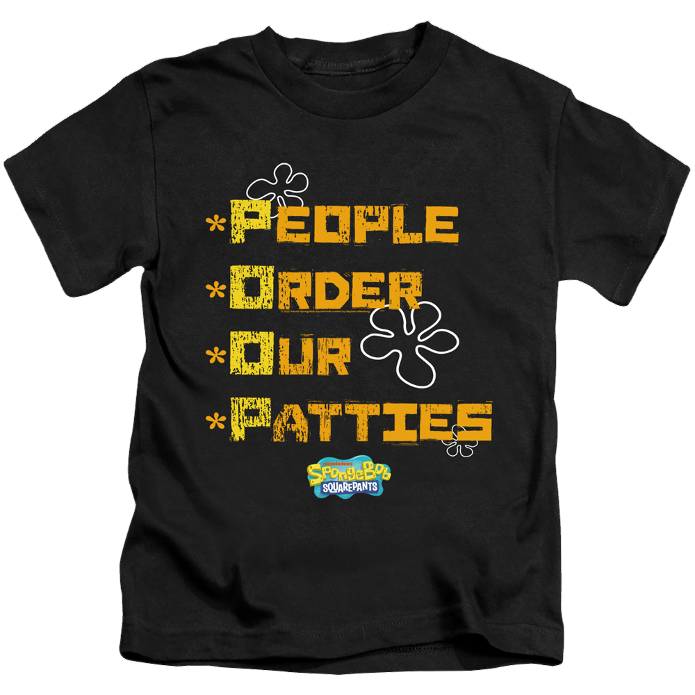 SpongeBob SquarePants People Order Our Patties - Kid's T-Shirt Kid's T-Shirt (Ages 4-7) SpongeBob SquarePants