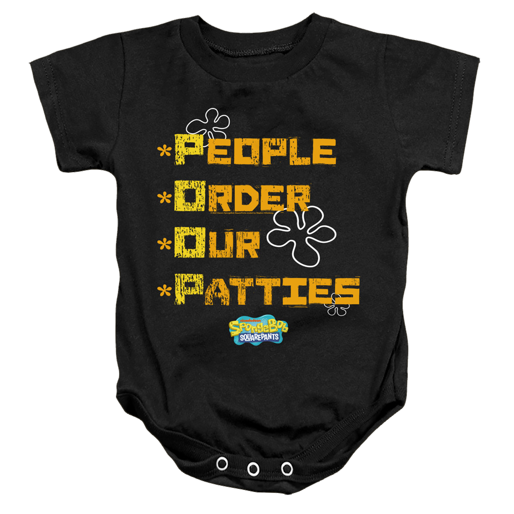 SpongeBob SquarePants People Order Our Patties - Baby Bodysuit Baby Bodysuit SpongeBob SquarePants