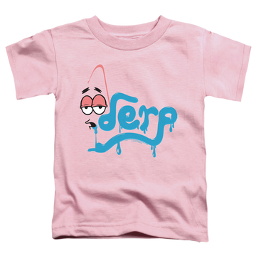 Pink toddler t-shirt with SpongeBob SquarePants Derp graphic
