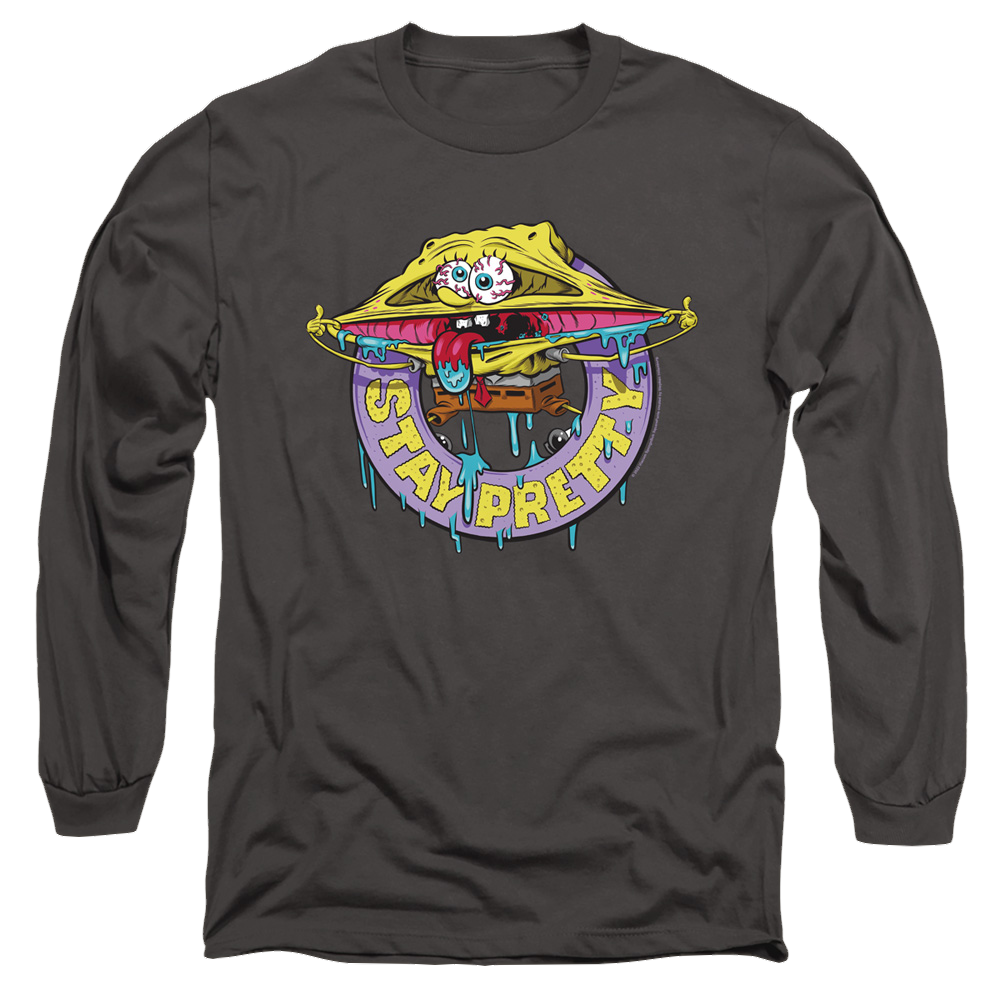 SpongeBob SquarePants Stay Pretty - Men's Long Sleeve T-Shirt Men's Long Sleeve T-Shirt SpongeBob SquarePants